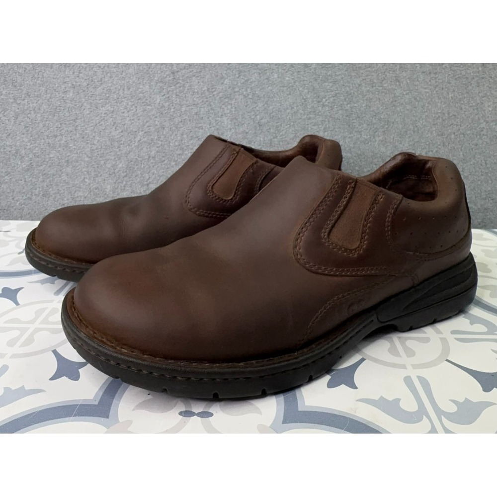 UGG Australia Hobson Leather Slip-On Shoes Mens US 10 EU 43 Casual Comfort Brown
